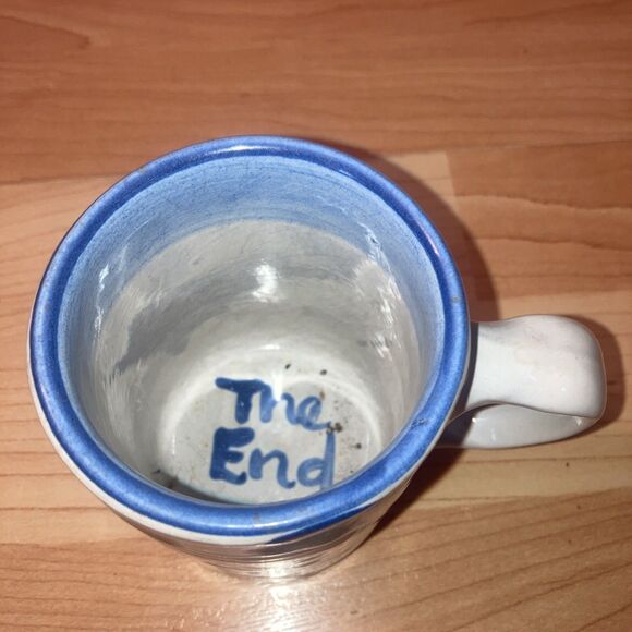 M A Hadley Signed Hand Painted House Mug 10oz "The End" In The Bottom - Picture 3 of 5